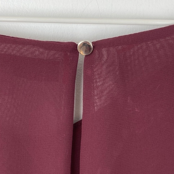 Jennifer Lopez sheer/semi-sheer flowy blouse size L - Picture 6 of 11